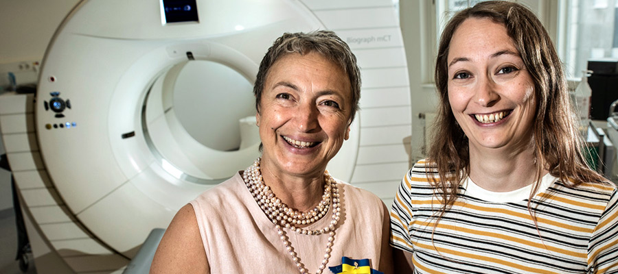 Professor Rimma Axelsson och sjukhusfysiker Maria Holstensson. Professor Rimma Axelsson och sjukhusfysiker Maria Holstensson.